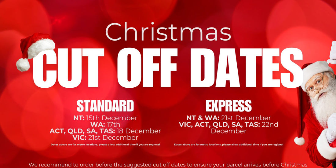 Christmas shipping cut-off dates banner