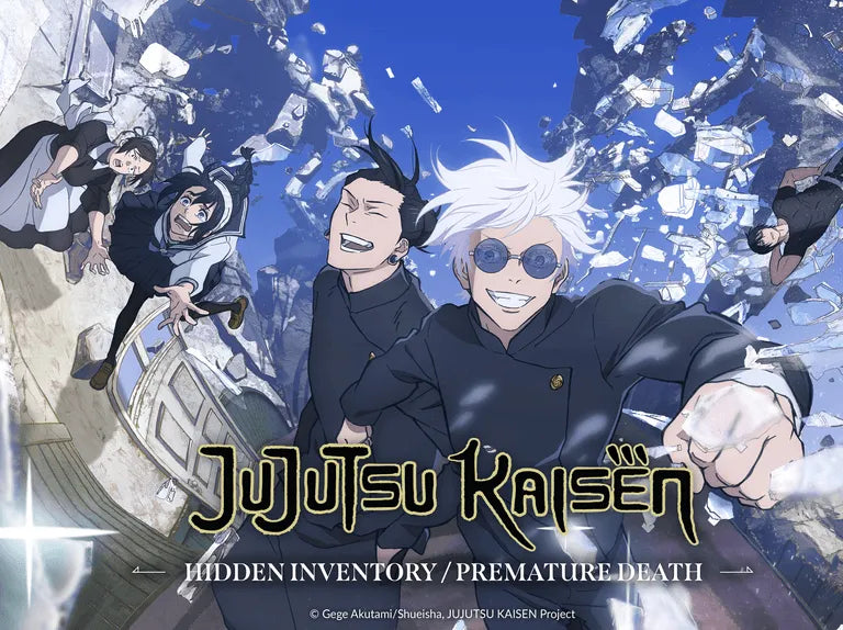 Jujutsu Kaisen anime key art with Gojo and Sukuna