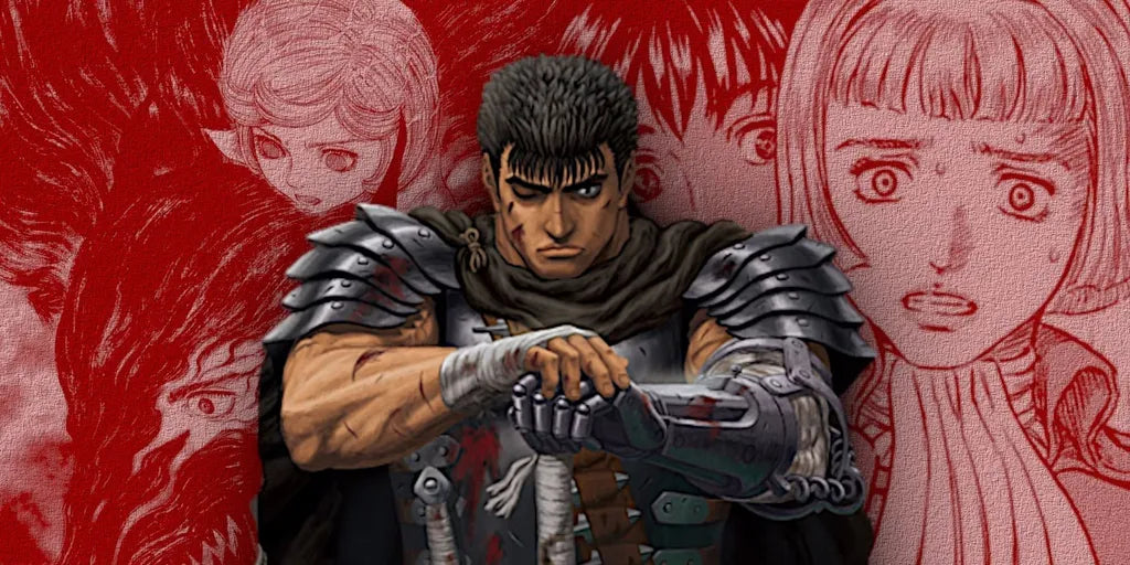 Berserk figures and collectibles display