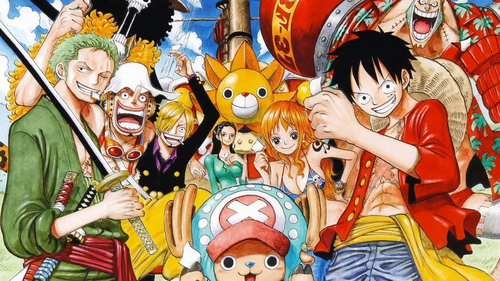 One Piece anime key art with Luffy and the Straw Hat crew