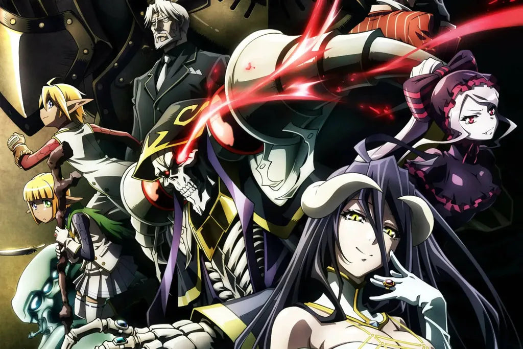 Overlord anime key art with Nazarick Tomb of the Undead Weiss Schwarz booster box