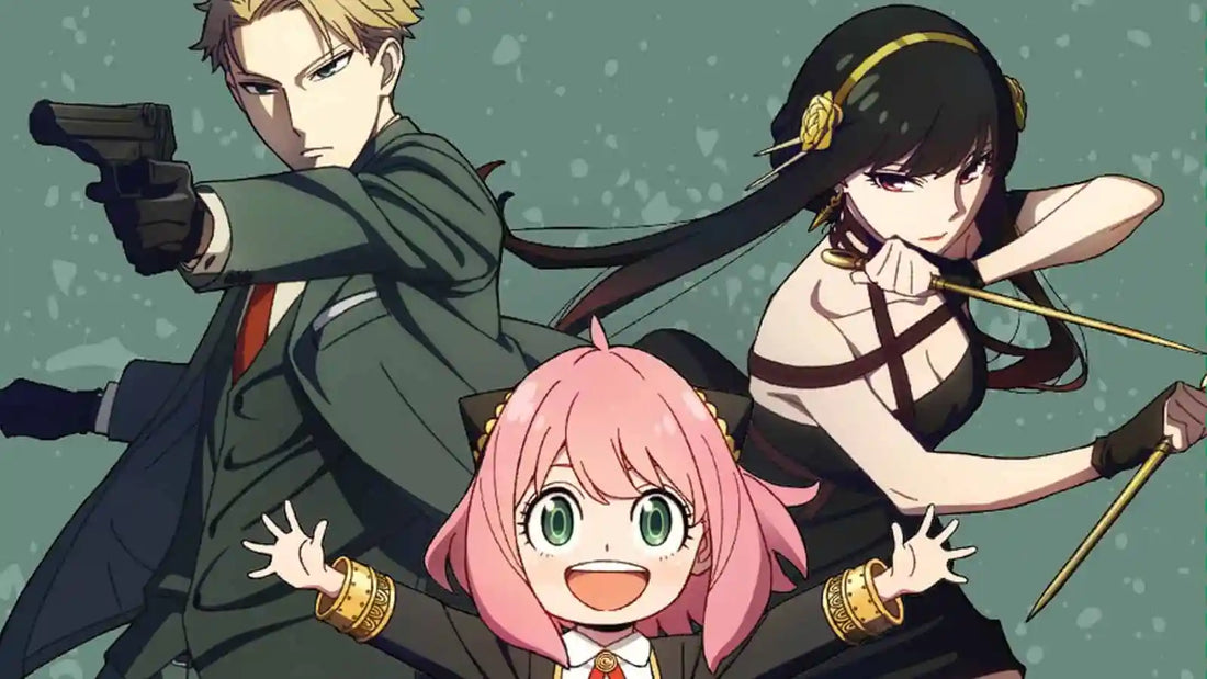Spy x Family anime key art with the Forger family