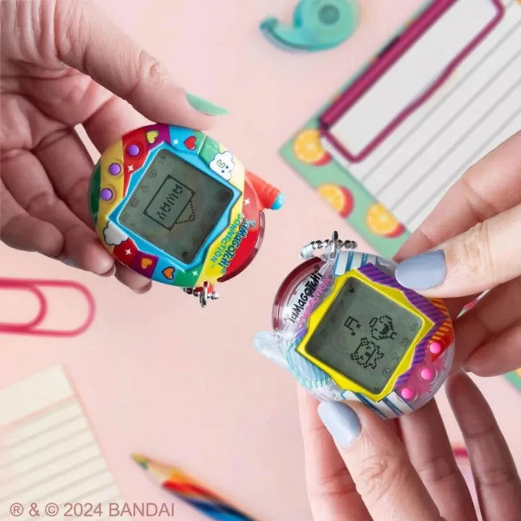 Close-up of Clear Retro Tamagotchi design