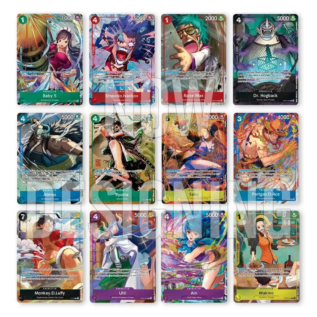 One Piece Best Selection Vol. 3 Cards – 12 Holo Textured Foil cards