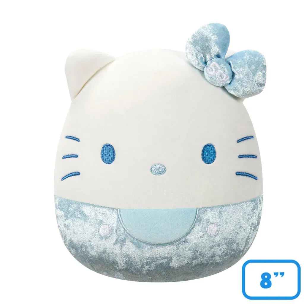 Hello Kitty 50th Anniversary Blue Velvet Squishmallow 8 Inch