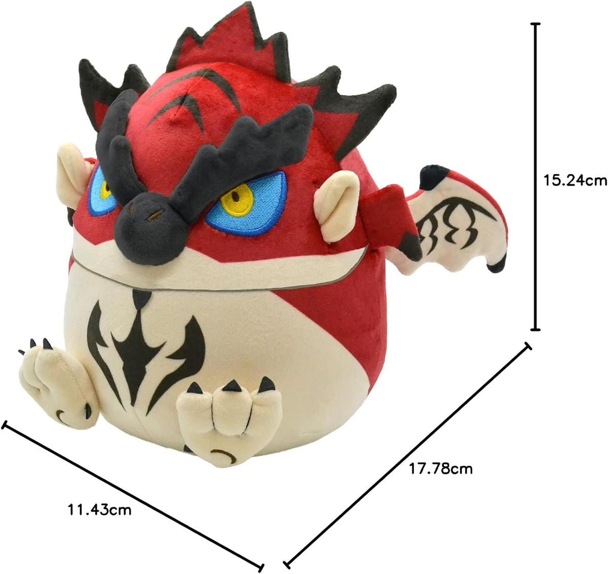 Monster-Hunter-Fluffy-Eggshaped-Plush-Rathalos-detail-view