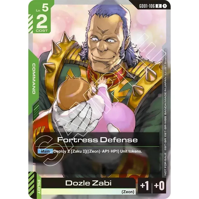 Gundam Card Card: Fortress Defense (Championship Participation Pack 01) - Gundam Promotional Cards (GCG-PR)