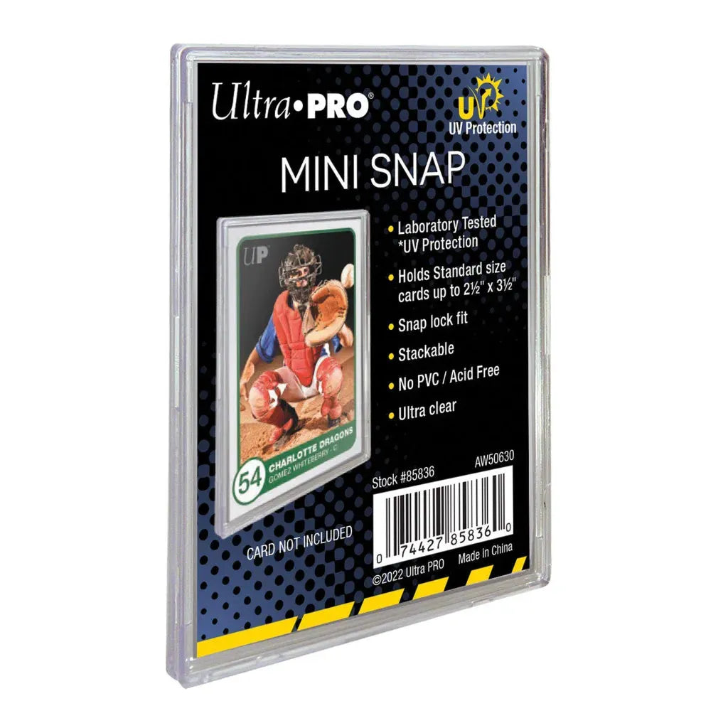 Ultra PRO Mini Snap Card Holder with UV protection for standard trading cards
