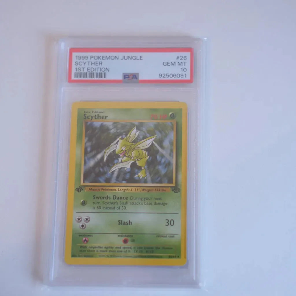 Pokémon - 1st Edition Scyther Non Holo (PSA 10)