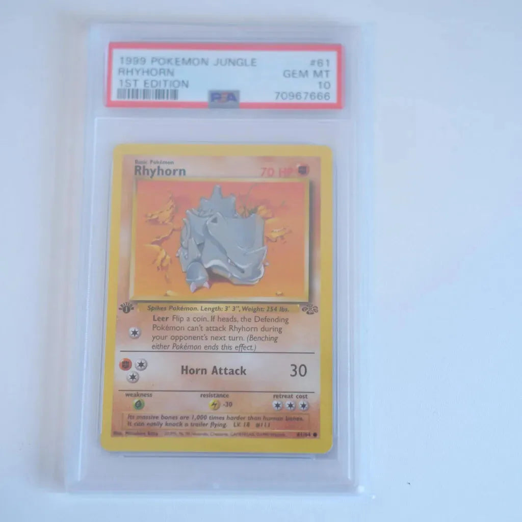 Pokémon - 1st Edition Rhyhorn (PSA 10)