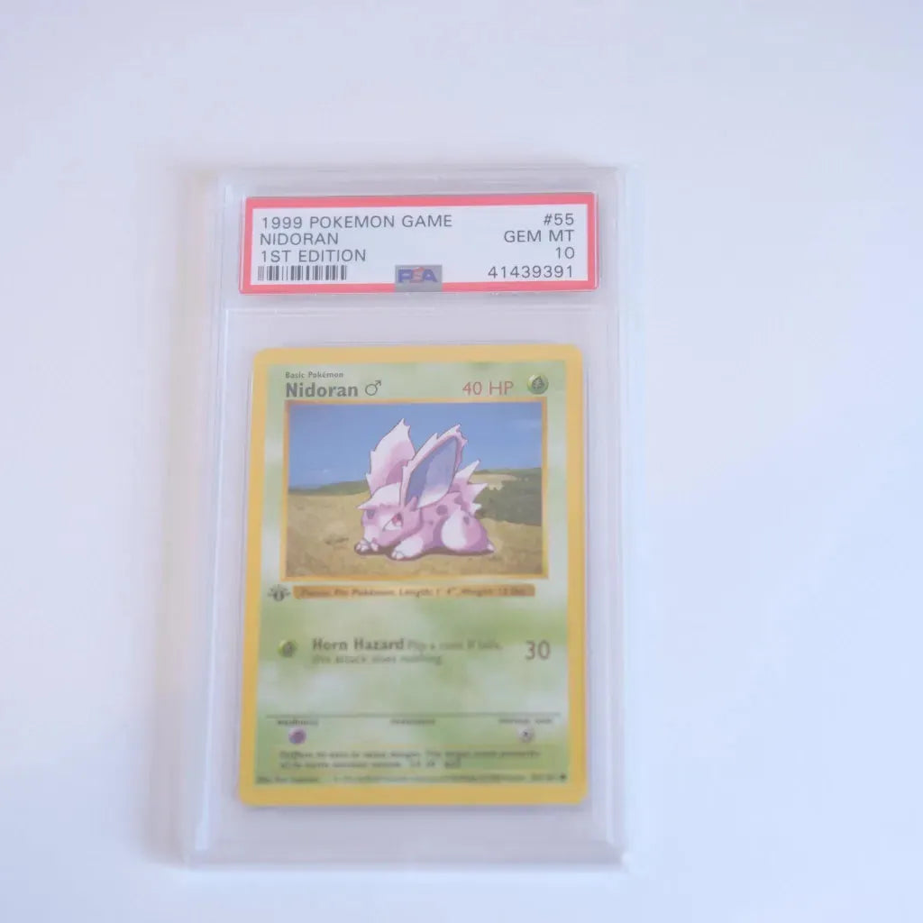 Pokémon - 1st Edition Shadowless Nidoran Male (M) (PSA 10)