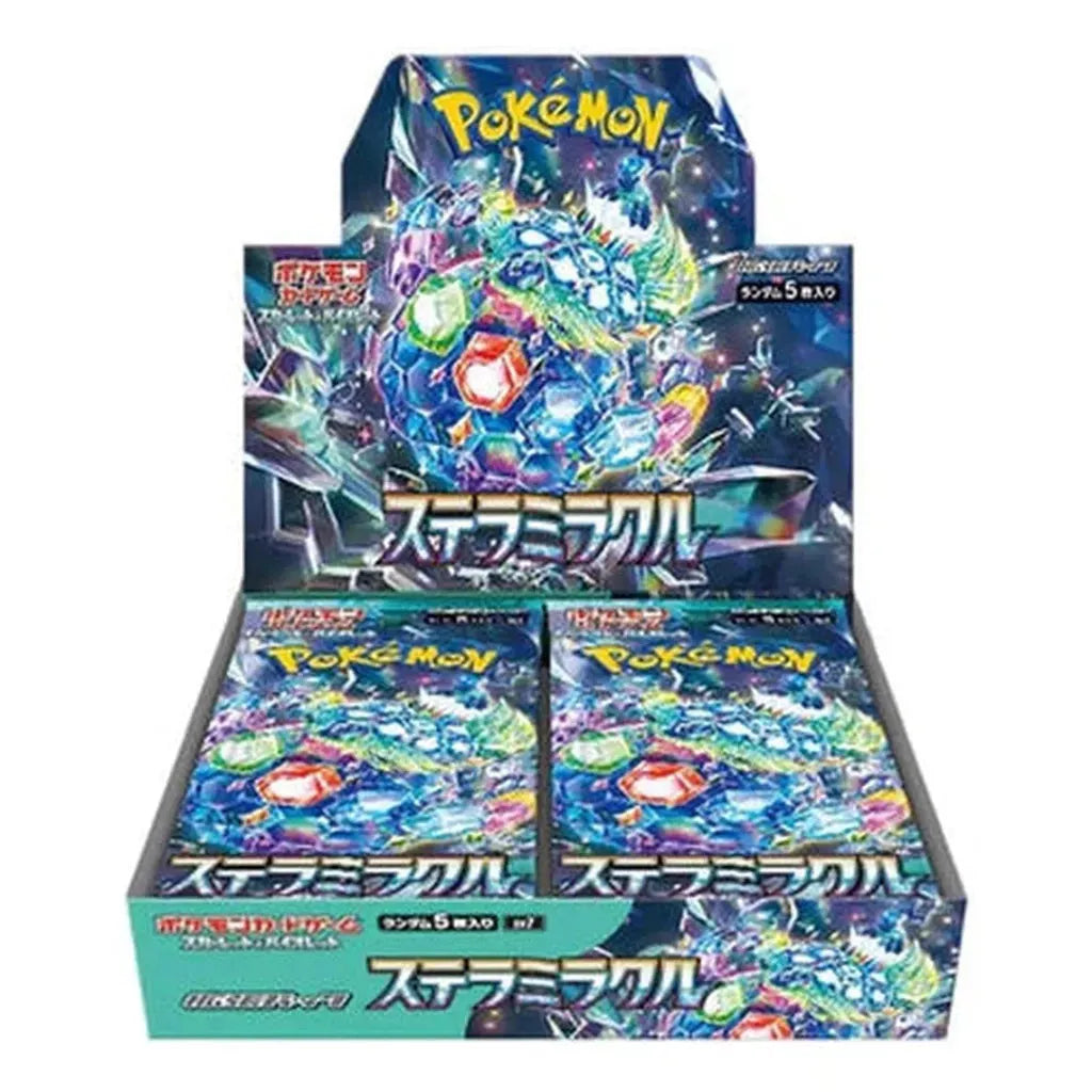 Pokemon Stellar Miracle Booster Box featuring Terapagos in terra form