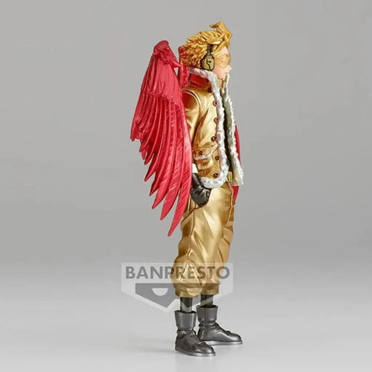 BanprestoFigureIf dirtying my hands can somehow bring everyone peace of mind, I'll gladly take on this task.
The anime series My Hero Academia follows the story of Izuku Midoriya, My Hero Academia – Age of Heroes Hawks