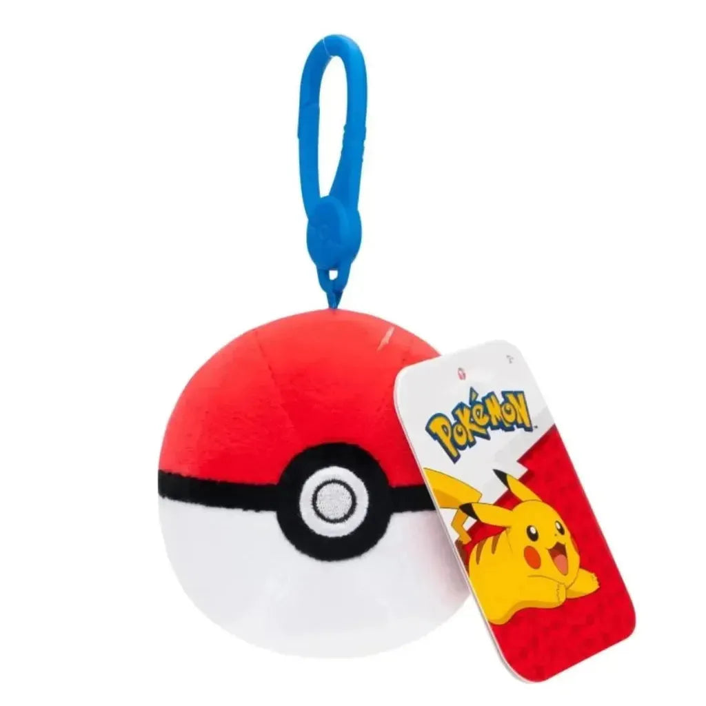 Pokémon Poké Ball 3.5 Inch Clip-On Plush Keychain