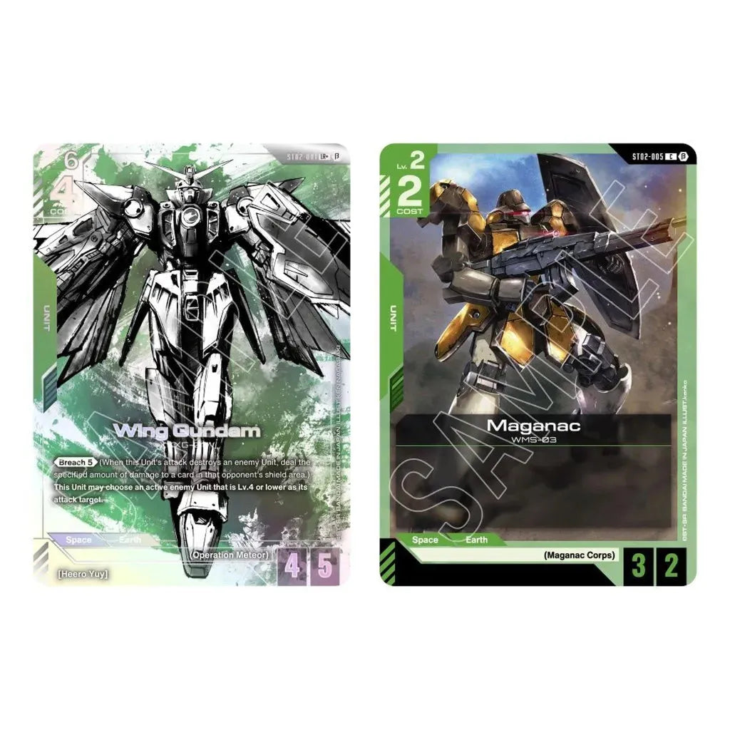 Wings of Advance Deck Featuring Gundam Wing and Tallgeese