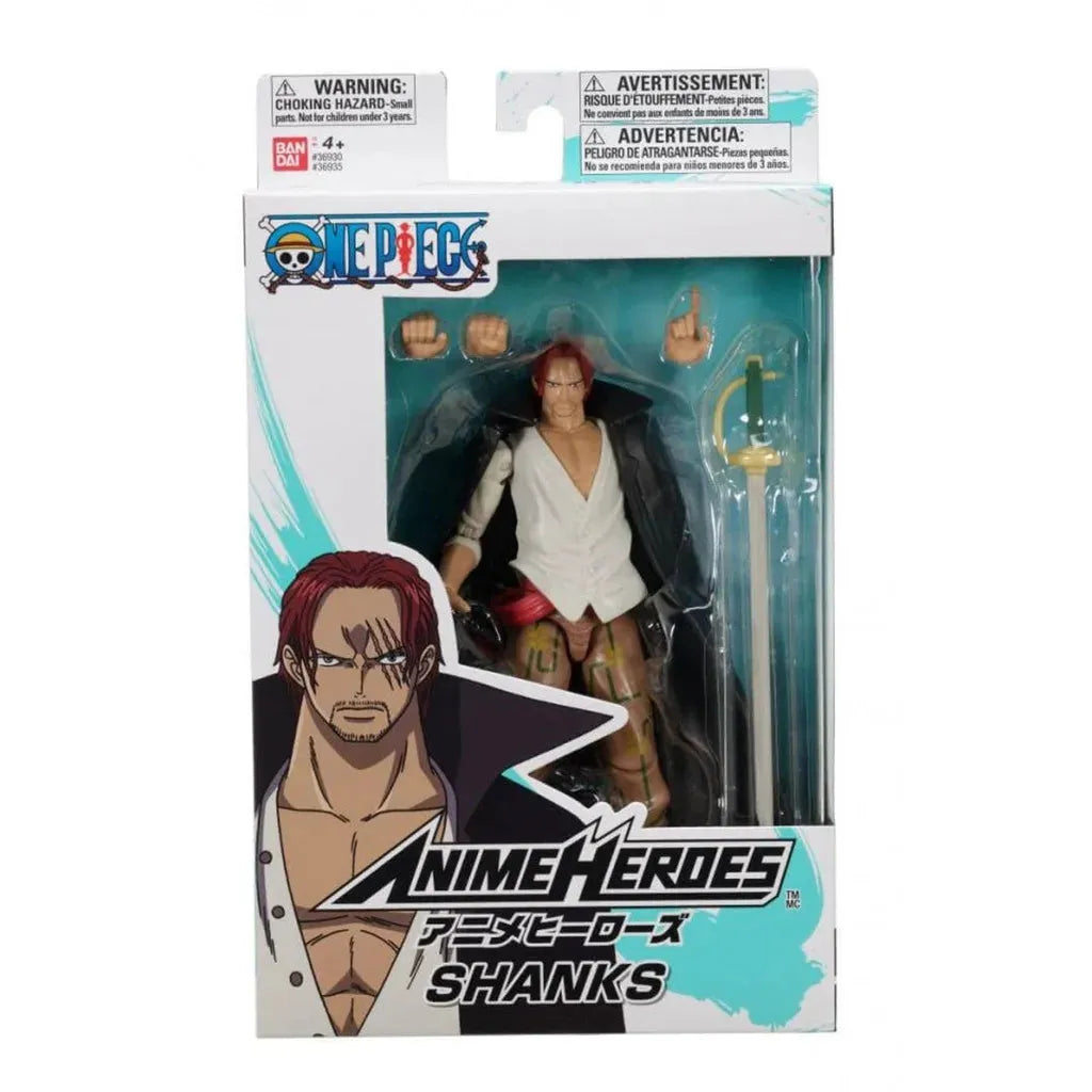 Detailed Anime Heroes Shanks figure from One Piece series