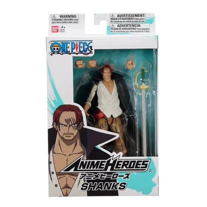 Detailed Anime Heroes Shanks figure from One Piece series