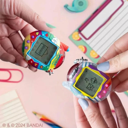Close-up of Clear Retro Tamagotchi design