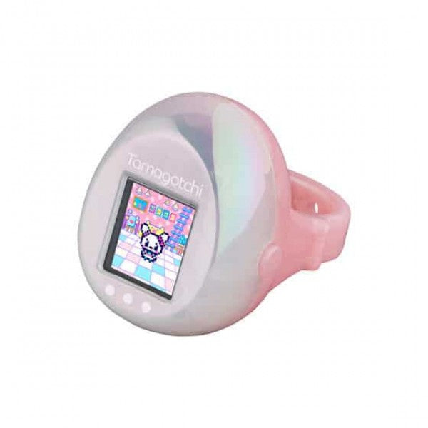 Tamagotchi Pico Ring -  Aurora White X Pink | Gold X Light Blue | Silver X Black - Virtual Pet [Pre-Order]