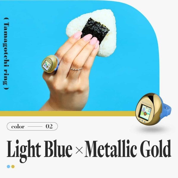 Tamagotchi Pico Ring -  Aurora White X Pink | Gold X Light Blue | Silver X Black - Virtual Pet [Pre-Order]