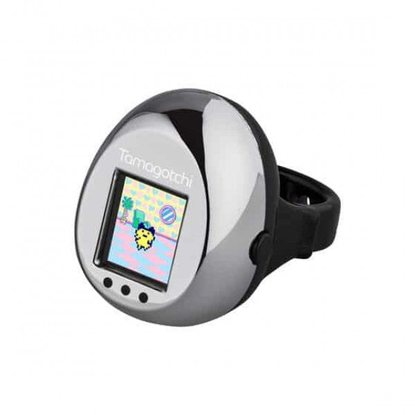 Tamagotchi Pico Ring -  Aurora White X Pink | Gold X Light Blue | Silver X Black - Virtual Pet [Pre-Order]