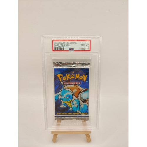 Pokémon - Blastoise Art Booster Pack WOTC Base Set (PSA 10)