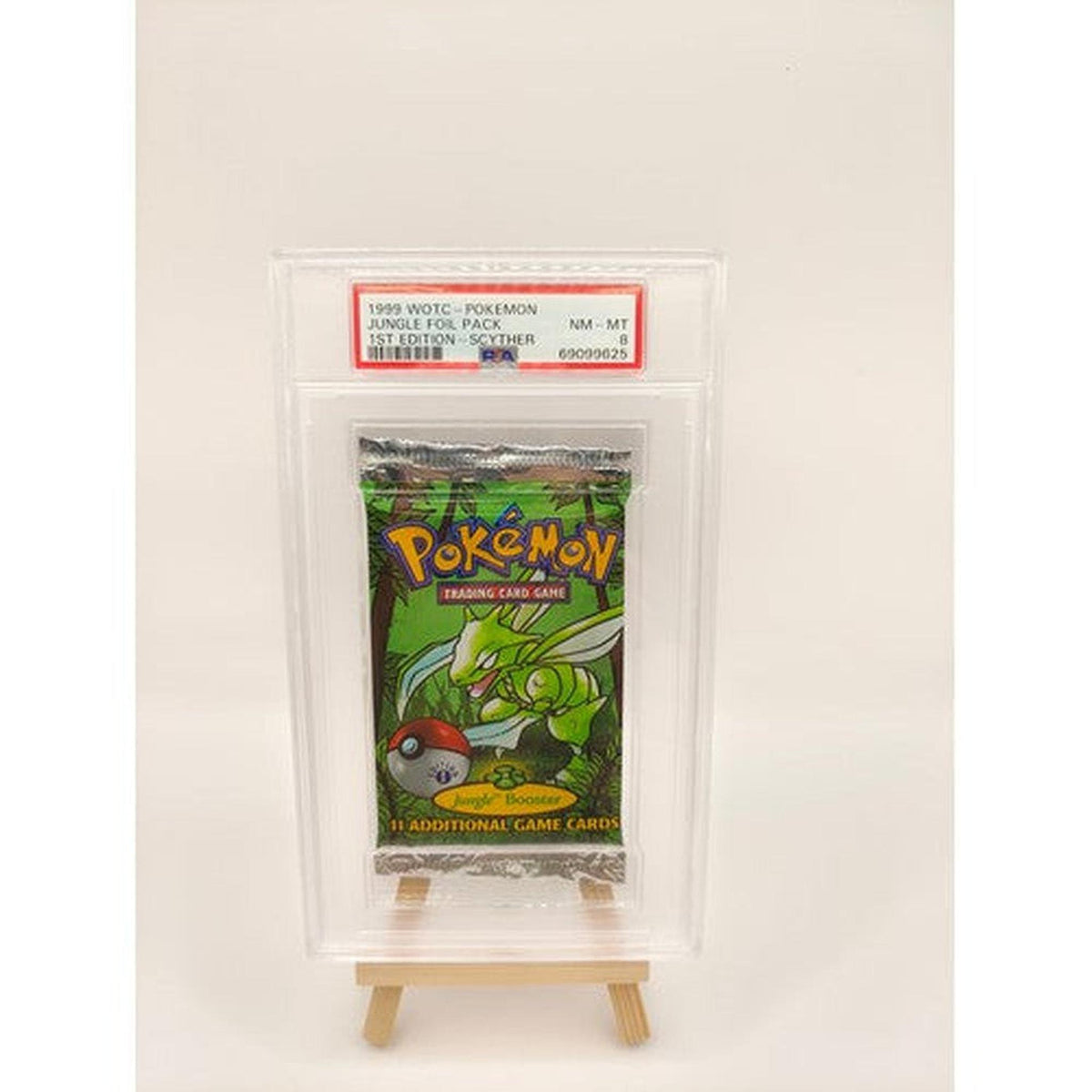 Pokemon - Scyther Art Booster Pack WOTC Jungle Set (PSA 8)