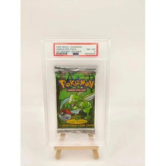 Pokemon - Scyther Art Booster Pack WOTC Jungle Set (PSA 8)