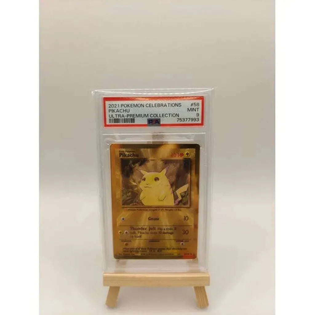 Pokémon - Pikachu (PSA 9) Gold Metal