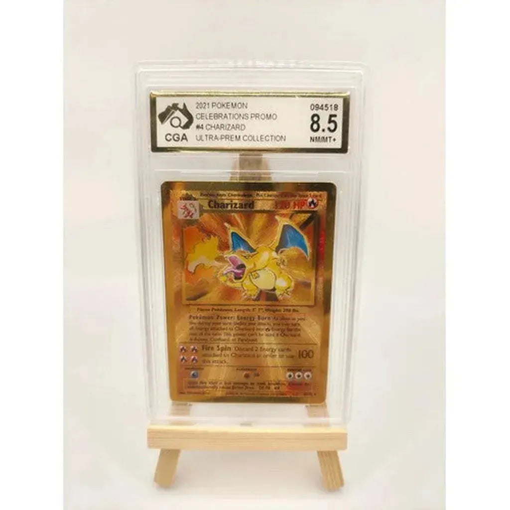 Pokémon - Charizard (CGA 8.5) Gold Metal