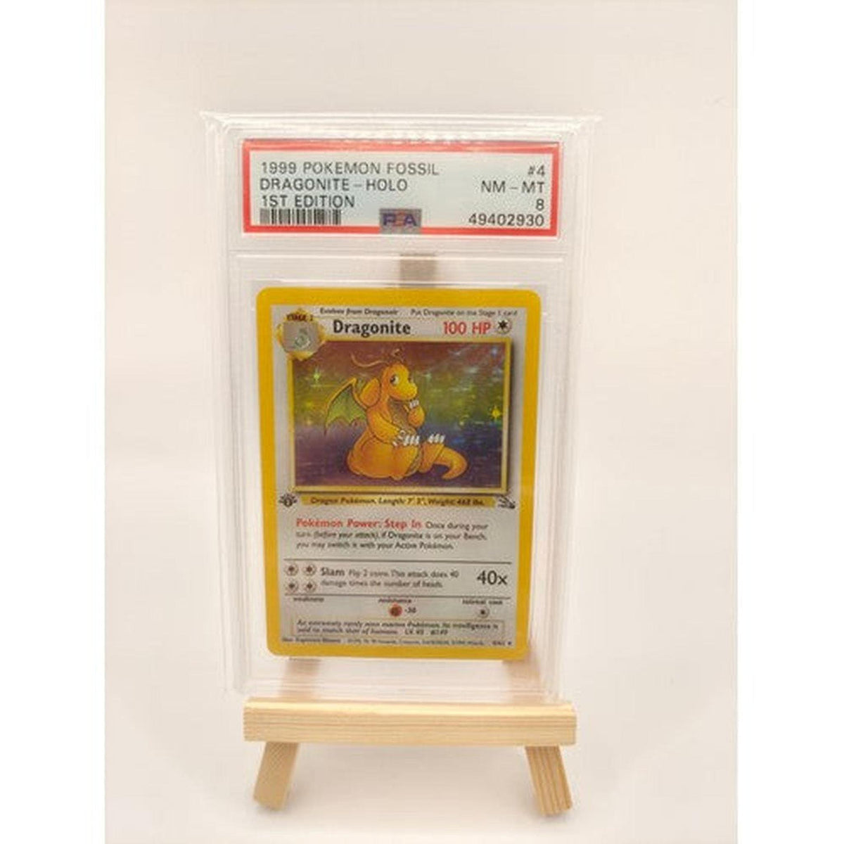 Pokémon - 1st Edition Dragionite Holo (PSA 8)