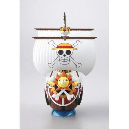 Detailed model kit of the Thousand Sunny from One Piece series