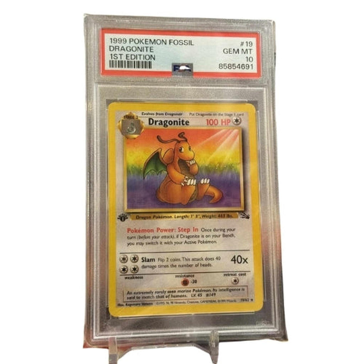 Pokémon - 1st Edition Dragonite (PSA 10) Non Holo