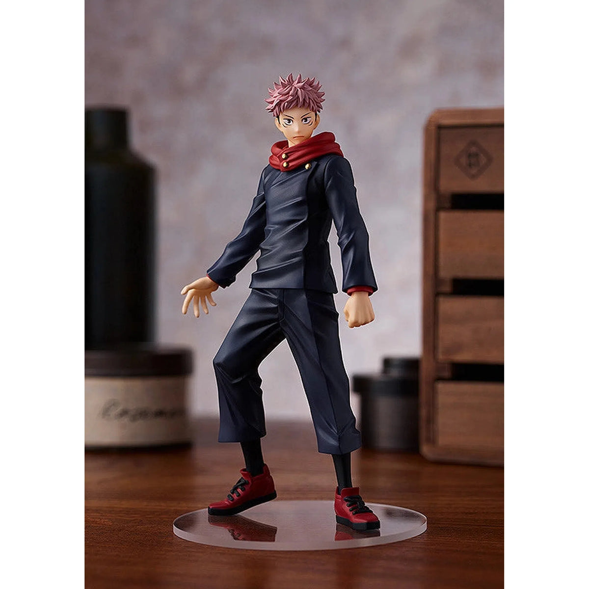 Yuji Itadori collectible figure with Sukuna head accessory