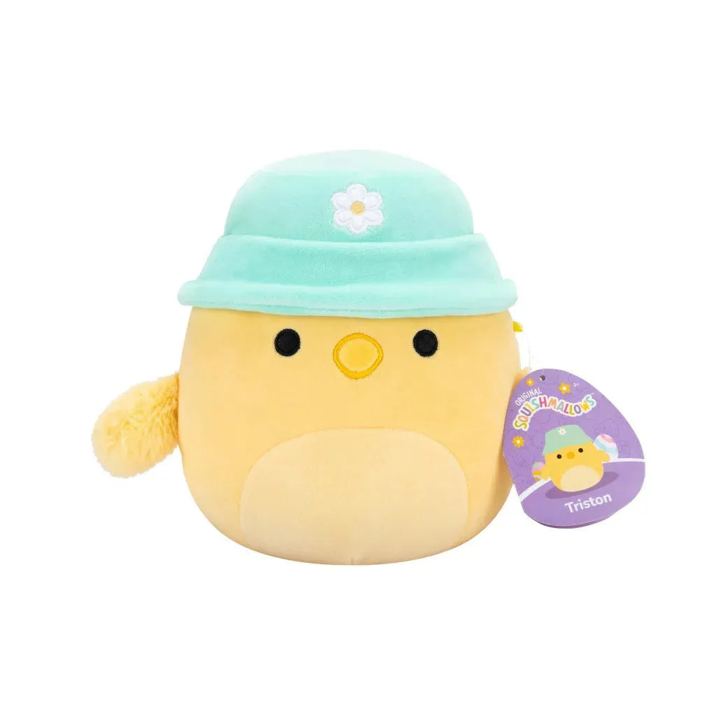 Triston Squishmallow Chick Plush with Green Hat