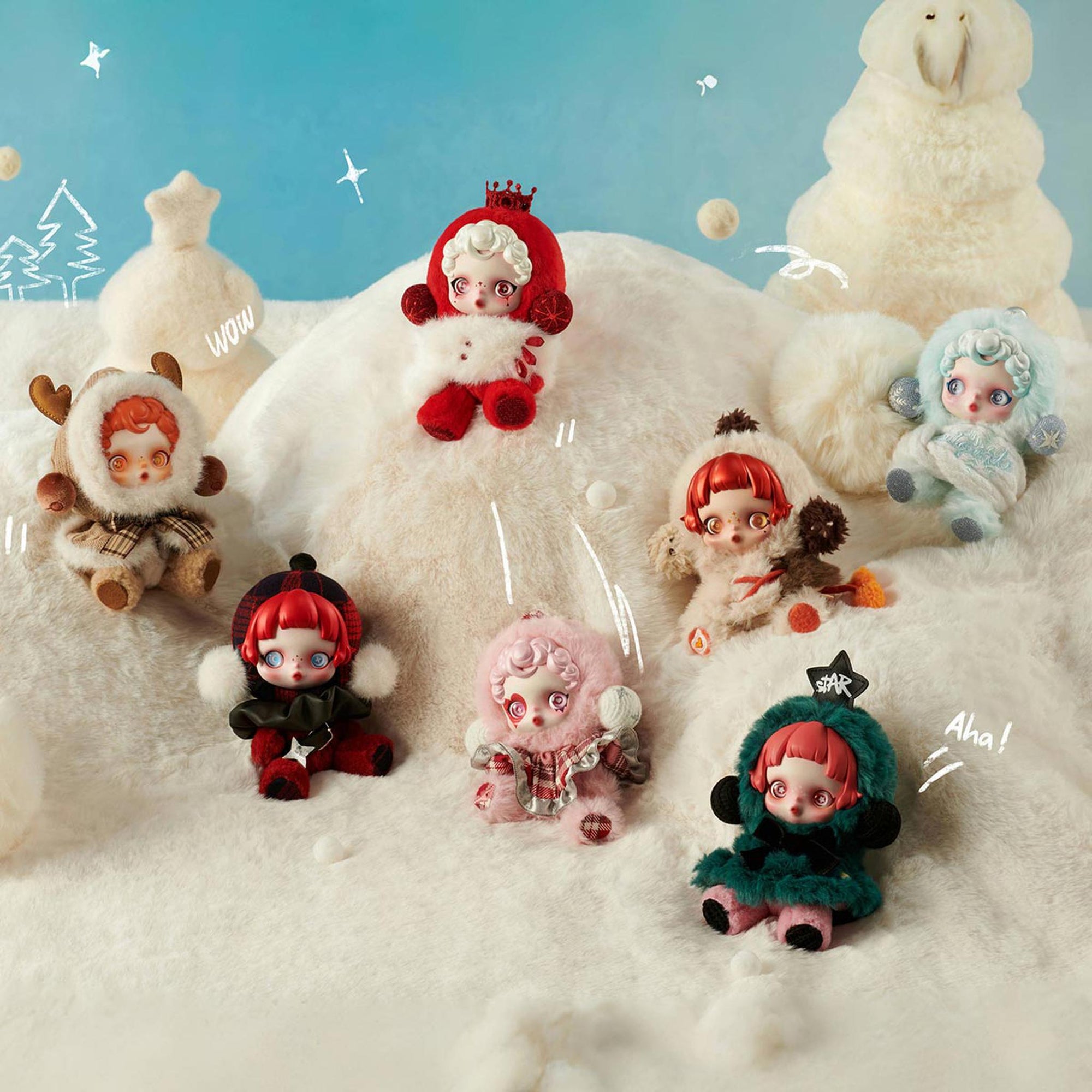 SKULLPANDA Winter Symphony Series Plush Full Set