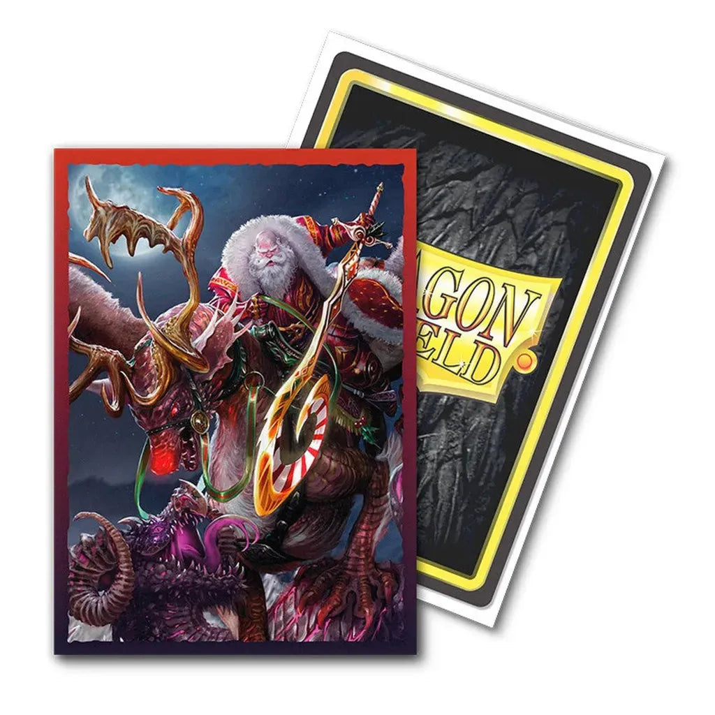 Festive Dragon Shield card sleeves for MTG, Pokemon, and Digimon.