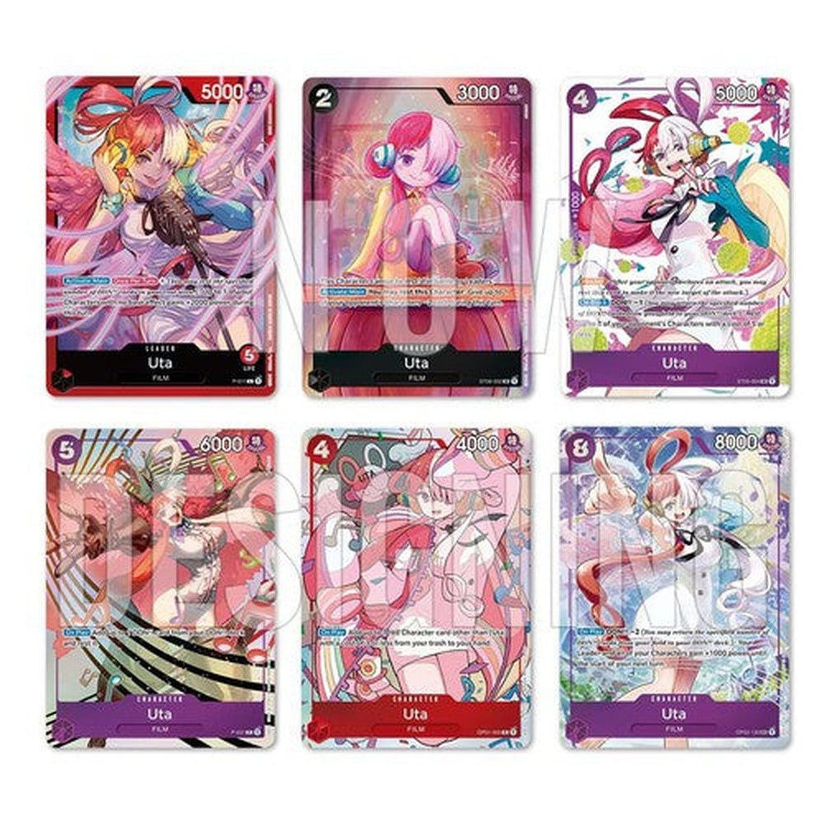 One Piece card game Uta cards
