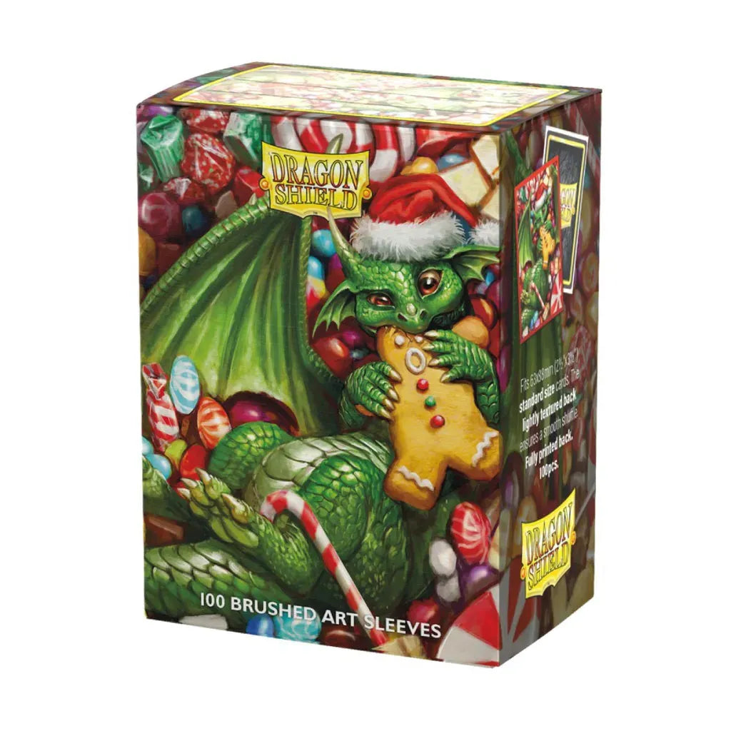 Dragon Shield Christmas 2024 sleeves with festive dragon design