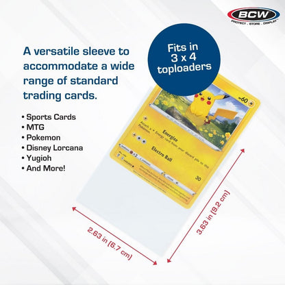 BCW-Standard-Card-Sleeves-100-Count-side-view