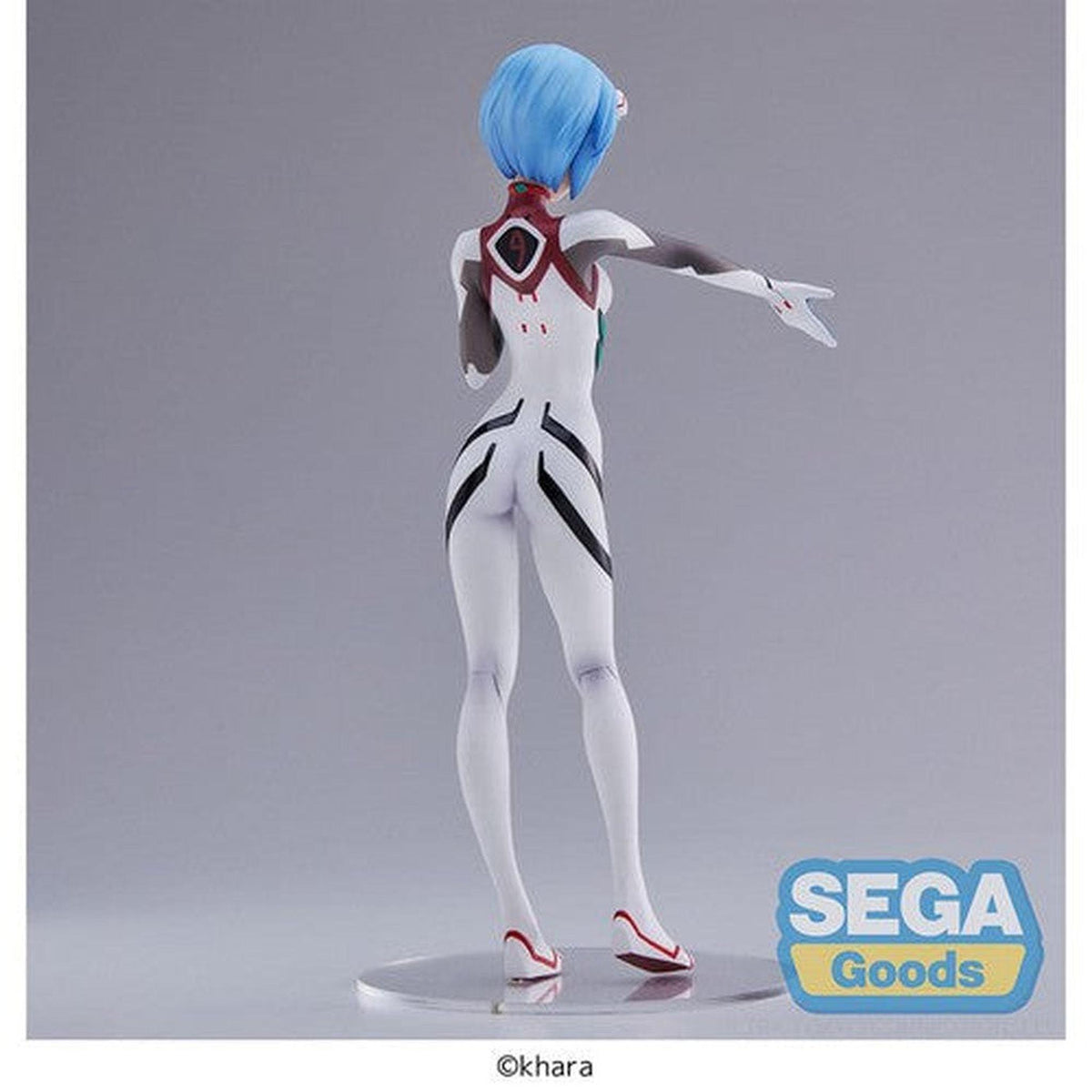 Rebuild of Evangelion - Rei Ayanami Hand Over/Momentary White Version Super Premium Statue