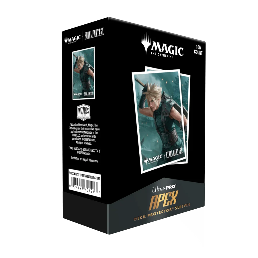 Ultra Pro Magic: The Gathering – Final Fantasy 105ct Apex Deck Protectors – Cloud, Planet's Champion