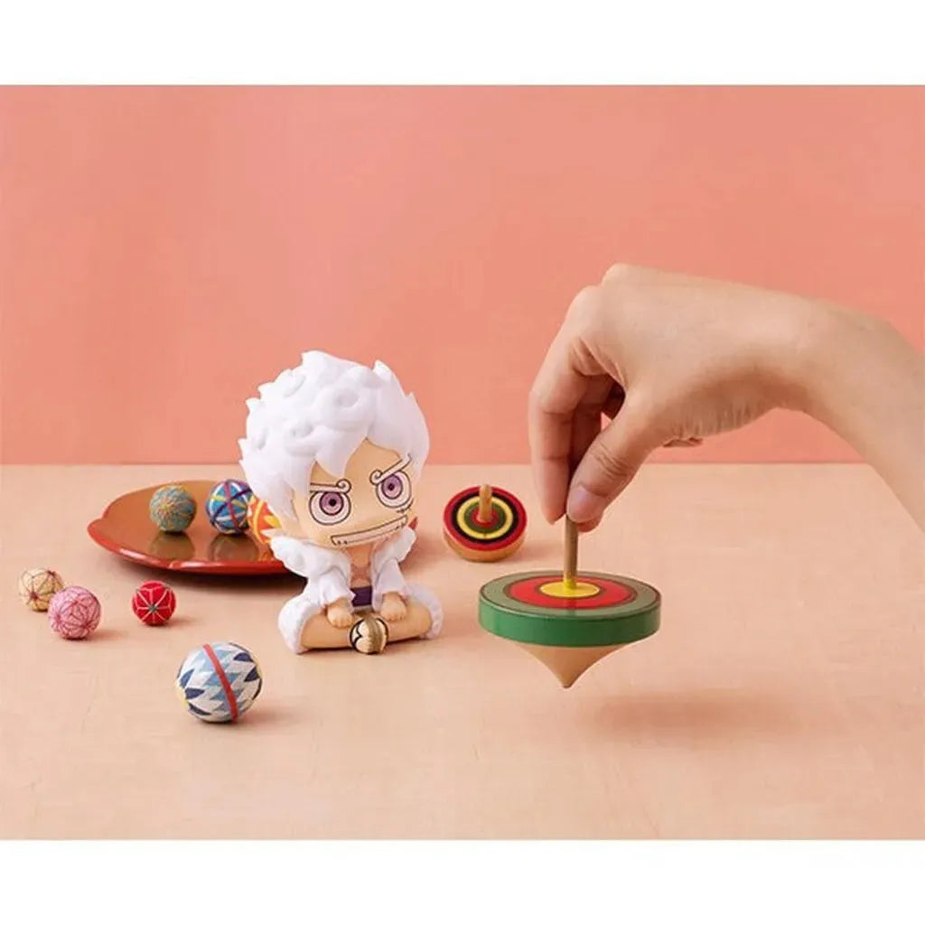 Adorable LookUp Monkey D. Luffy Gear 5 figure from One Piece
