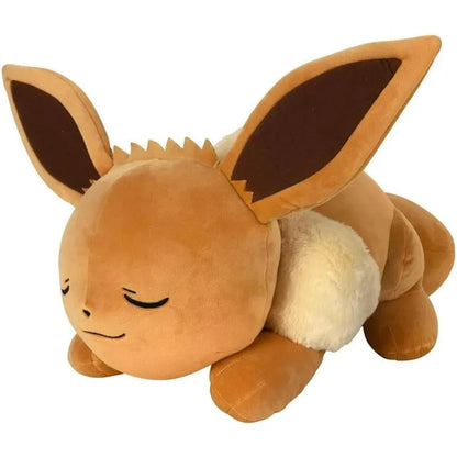 Pokémon 18-inch sleeping plush Eevee, soft and cuddly collectible plush toy featuring the popular Evolution Pokémon