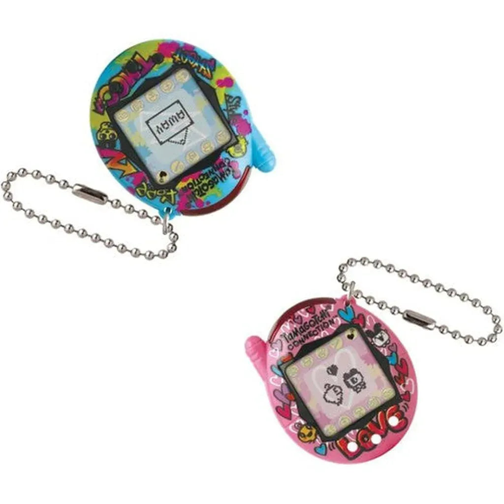 Tamagotchi Connection True Friends Set Twin Pack Blue and Pink Graffiti