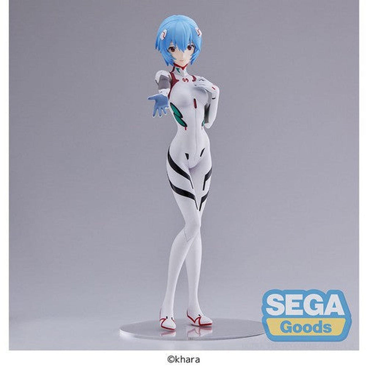 Rebuild of Evangelion - Rei Ayanami Hand Over/Momentary White Version Super Premium Statue