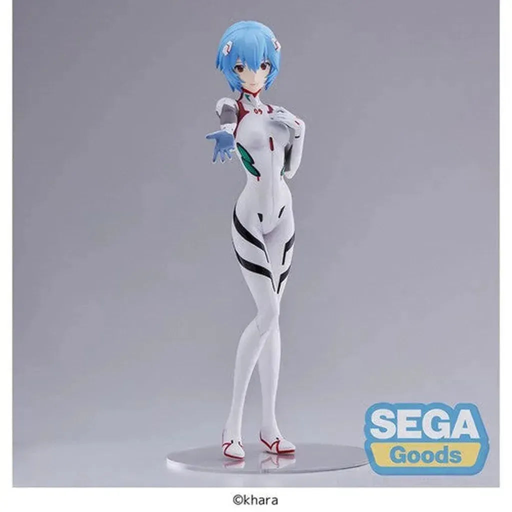 Rebuild of Evangelion - Rei Ayanami Hand Over/Momentary White Version Super Premium Statue