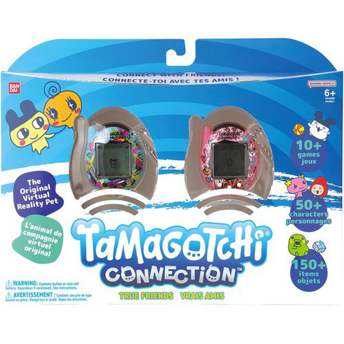Interactive Tamagotchi Connection True Friends Set with graffiti designs