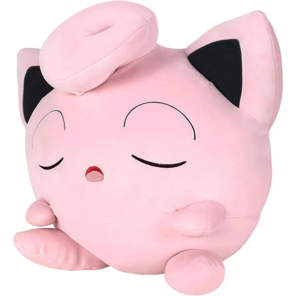 Pokémon 18-inch sleeping plush Jigglypuff, soft and cuddly collectible plush toy featuring the adorable singing Pokémon