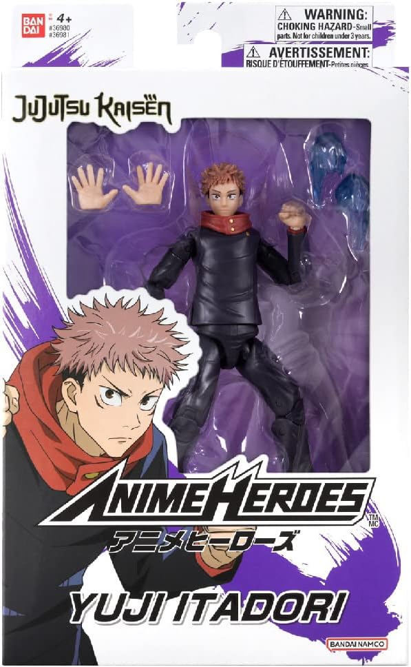 Bandai-Jujutsu-Kaisen-Anime-Heroes-Yuji-Itadori-Action-Figure-Dynamic-Pose